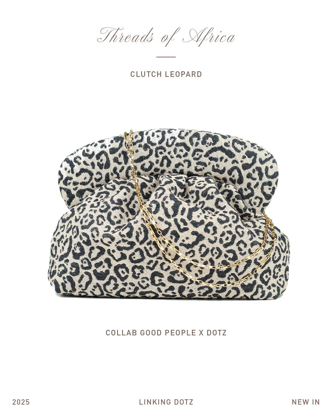 COLLAB GOOD PEOPLE X DOTZ - CLUTCH LEOPARD - M