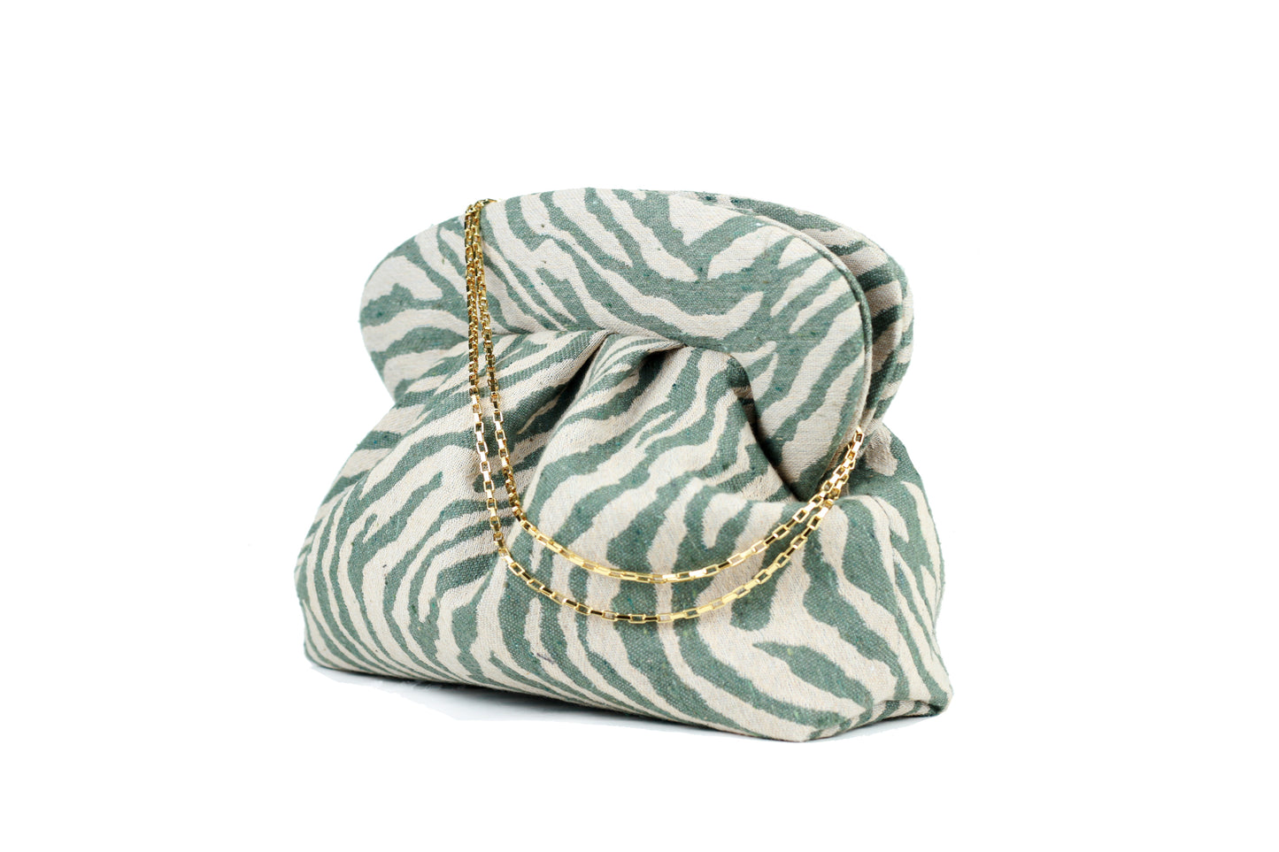 COLLAB GOOD PEOPLE X DOTZ - CLUTCH ZEBRA GREEN - S