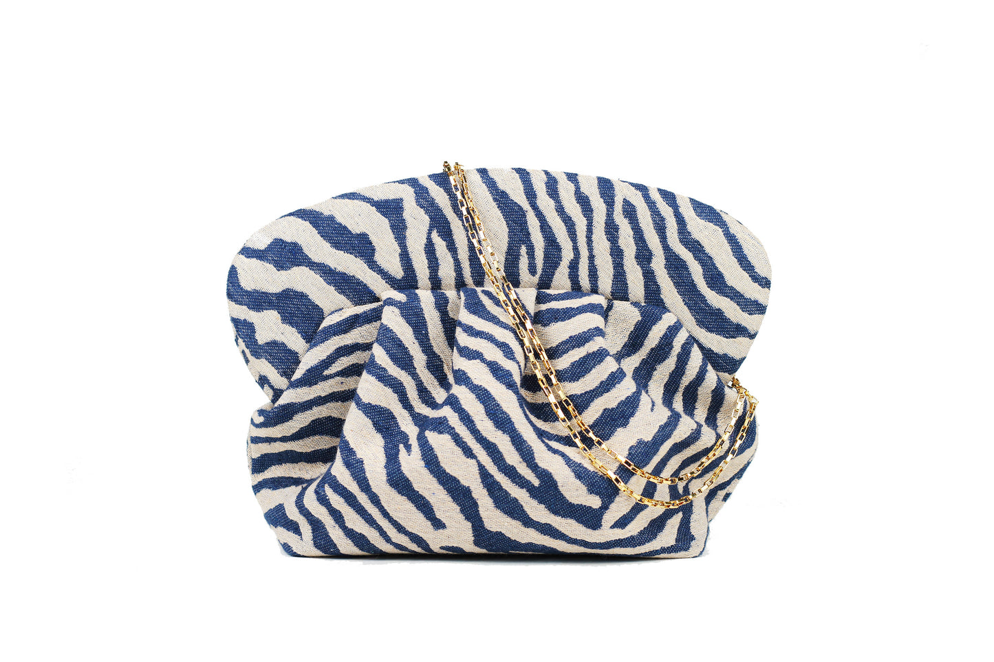 COLLAB GOOD PEOPLE X DOTZ -CLUTCH ZEBRA BLUE - S