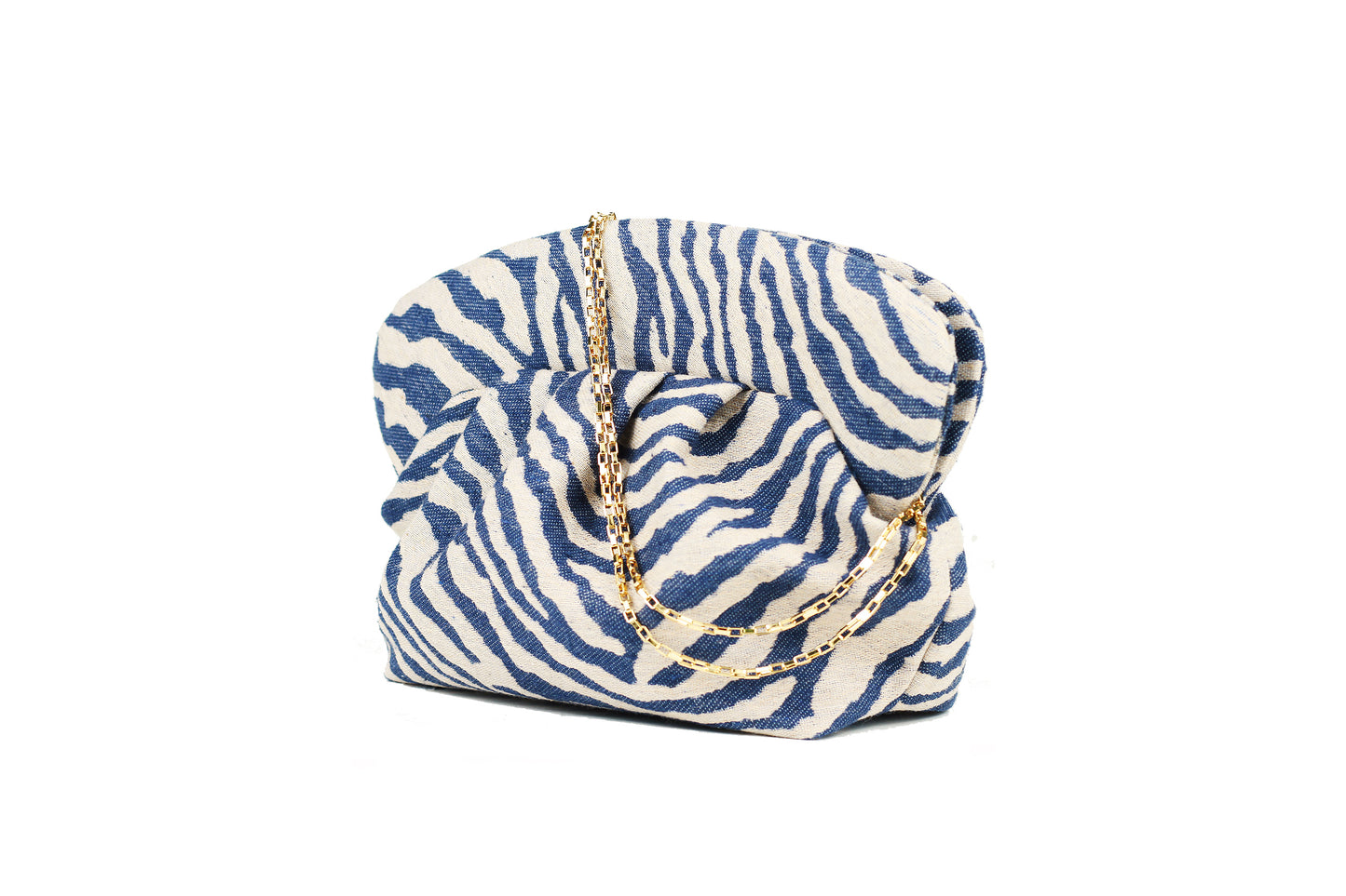 COLLAB GOOD PEOPLE X DOTZ -CLUTCH ZEBRA BLUE - S